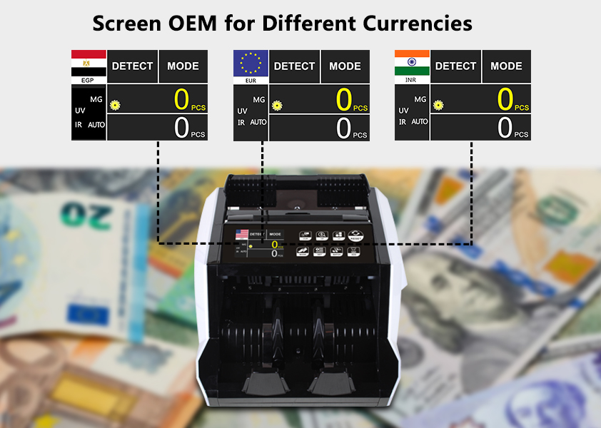 Touch Keypad Money Counter with Dual Display | ChuanWei